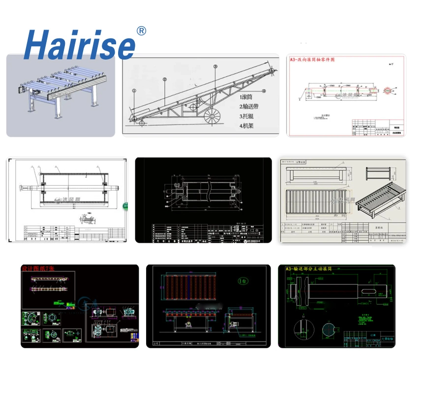 Hairise Automatic Flexible Chain Spiral Conveyor System Wtih ISO& CE &FDA Certificate