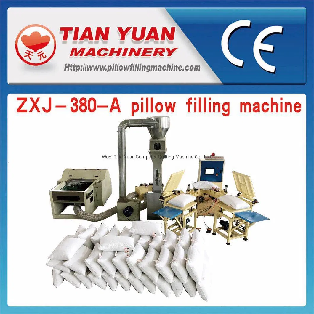 Automatic Fiber Pillow Cushion Stuffing Filling Making Machine Goose Down Feather Foam Sponge Toy Stuffer Production Line